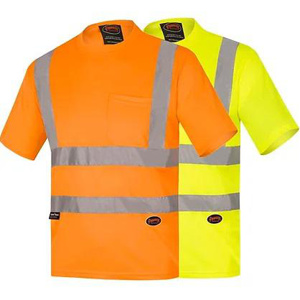 Surewerx Sellstrom Pioneer Birdseye Safety T-shirts 2XL High Vis Orange Mens
