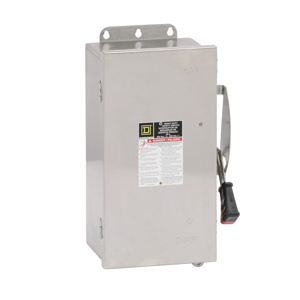 Square D Heavy Duty Fused Disconnects 60 A NEMA 4X 600 VAC 3 Phase