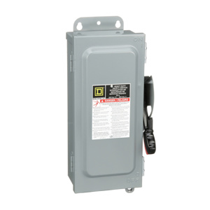 Square D Heavy Duty Fused Disconnects 30 A NEMA 12 600 VAC 3 Phase