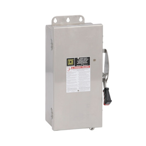 Square D Heavy Duty Fused Disconnects 30 A NEMA 4/4X/5 600 VAC 3 Phase