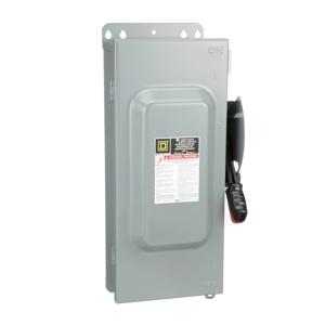 Square D Heavy Duty Fused Disconnects 100 A NEMA 12 600 VAC 3 Phase