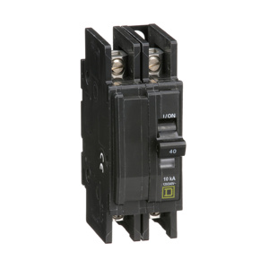 Square D QOU® Series UL 489 Unit Mount Miniature Circuit Breakers 40 A 120/240 VAC 2 Pole