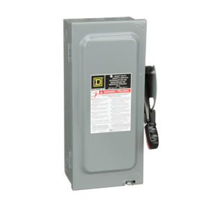 Square D H36 Series Heavy Duty Three Phase Fused Disconnects 30 A NEMA 1 600 V