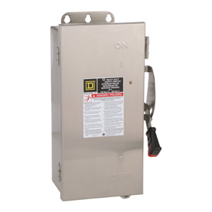 Square D Heavy Duty Fused Disconnects 60 A NEMA 4/4X/5 240 VAC 3 Phase