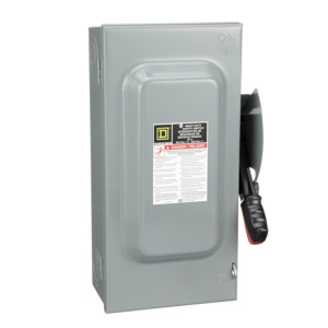 Square D H36 Series Heavy Duty Three Phase Fused Disconnects 60 A NEMA 1 600 V