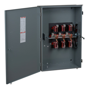 Square D 823 Series Non-fused Three Phase Double Throw Disconnects 400 A NEMA 3R 600 VAC, 250 VDC