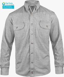 Lakeland High Performance Lightweight Button Work Shirts XL Tall Gray Mens