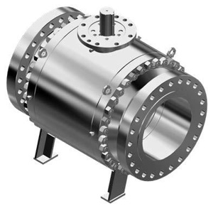 Cameron WKM320D5 Carbon Steel Raised Face Both Ends Trunnion Ball Valves 8 in ANSI 900 Full Port Operator Included