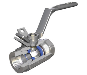 Cameron Nutron T3 Series Low Temp Carbon Steel Socket Weld Both Ends Floating Ball Valves 3/4 in 6000 PSI Full Port Operator Included