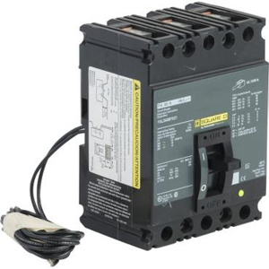 Square D I-Line™ FAL Series Shunt-trip Cable-in/Cable-out Molded Case Industrial Circuit Breakers 80 A 480 VAC 18 kAIC 3 Pole 3 Phase