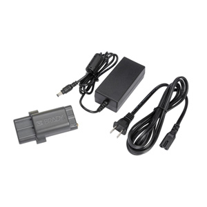 Brady M210 Handheld Label Maker Li-ion Battery Pack and AC Adapter Power Kits Black/Gray