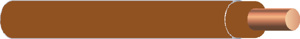 Generic Brand Copper TFN Wire 18 AWG 500 ft Carton Brown