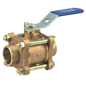 Nibco S-590-Y Series Solder Both Ends Floating Ball Valves 1-1/4 in 600 PSI Full Port Operator Included
