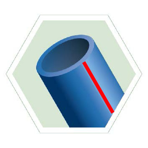 Dura-Line SDR11 High Density Polyethylene Smoothwall Conduit 2 in 2500 ft SDR 11 UV Black/Red