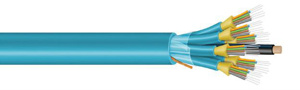 Prysmian Group Indoor Tight Buffered Interlock Armor Plenum Distribution Fiber Optic Cable 12 Fiber MM-OM3