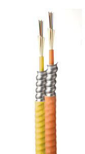 Proterial Cable America Indoor Armored Tight Buffered Plenum Fiber Optic Cable 6 Fiber MM-OM3