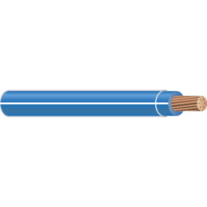 Generic Brand Stranded Copper <em class="search-results-highlight">THHN</em> Jacketed Wire 14 AWG 500 ft Carton Blue with White Stripe