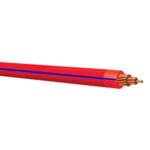 Generic Brand Stranded Copper THHN Jacketed Wire 14 AWG 500 ft Carton Red with Blue Stripe