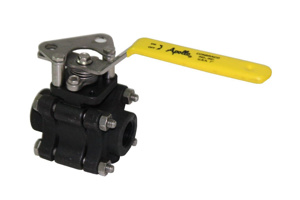 Apollo Valves 83L-140 Carbon Steel Threaded Both Ends Floating Ball Valves 1 in ANSI 600 Full Port Operator Included