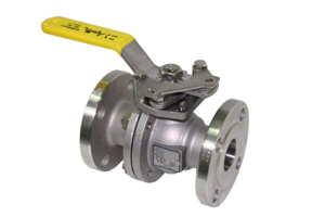 Apollo Valves 87A-200 Stainless Steel Raised Face Both Ends Floating Ball Valves 1/2 in ANSI 150 Full Port Operator Included