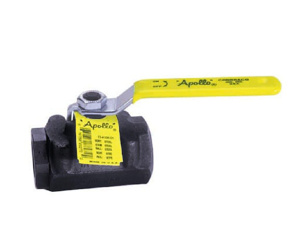Apollo Valves 73A-140 Carbon Steel Threaded Both Ends Floating Ball Valves 1 in 2000 PSI Reduced Port Operator Included
