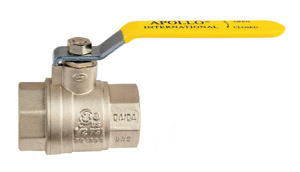 Apollo Valves 94A-100 Brass Threaded Both Ends Floating Ball Valves 1-1/2 in 600 PSI Full Port Operator Included