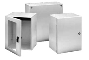 nVent HOFFMAN Wall Mount Hinged Cover Weatherproof Enclosures Steel 10 x 8 x 6 in 14 ga NEMA 4X