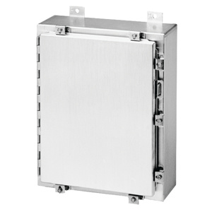 nVent HOFFMAN Wall Mount Continuous Hinge Cover Weatherproof Enclosures Aluminum 16 x 12 x 6 in NEMA 4X