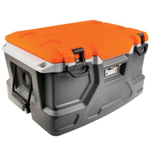 Ergodyne Chill-Its® Industrial Hard Sided Coolers 48 Quart Gray/Orange Plastic