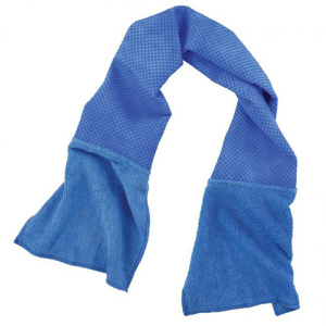 Ergodyne Chill-Its® Evaporative Microfiber Cooling Towels Blue Polyvinyl Alcohol (PVA)