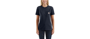 Carhartt Heavyweight Loose T-shirts Medium Navy Womens