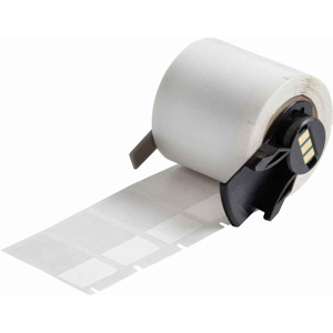 Brady Wraparound Wire and Cable Labels 1.50 in H x 0.75 in W Self-laminating Vinyl Clear/White