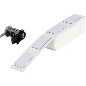 Brady Raised Panel Rectangular Labels Polyester White