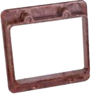 ABB Thomas & Betts 4 Square Box Plaster Rings 2 Gang Raised 1/2 in