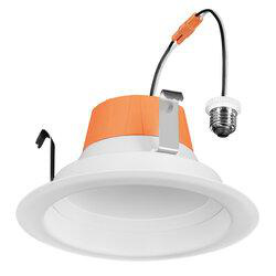 Sylvania RT Recessed LED Downlights 120 V 7 W 4 in 2700/3000/3500/4000/5000 K White Dimmable 650 lm