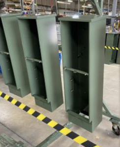 Connector Manufacturing Single-meter Pedestals Steel Green (Munsell)