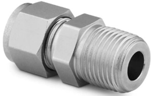 Swagelok Male Tubing Connectors 1/2 in MPT x 1/2 in Tube x Threaded Male Stainless Steel