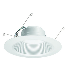 Lithonia 65BEMW Recessed LED Downlights 120 V 12 W 5 in<multisep/> 6 in 5000 K Matte White Dimmable 825 lm