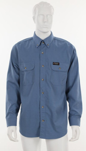 Kits - MCR Safety FR Summit Breeze® Button Work Shirts - IBEW & TEP Logo XL Medium Blue Mens