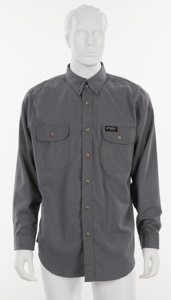 Kits - MCR Safety FR Summit Breeze® Button Work Shirts - IBEW & TEP Logo XL Gray Mens