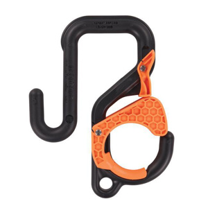 Ergodyne Squids® Aerial Bucket Hooks 3 in Nylon Black/Orange