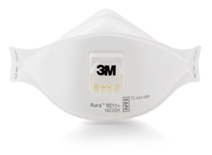 3M Aura™ Comfort Plus Series N95 Disposable Particulate Respirators N95 Braided Strap 120 per Case