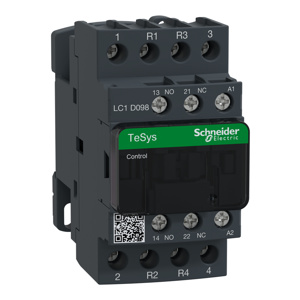 Square D LC1D TeSys Deca Series IEC Contactors 25 A 4 Pole 24 VAC
