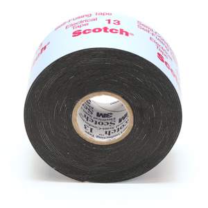 3M 13 Series Rubber Semi-conducting Electrical Tape 1-1/2 in x 15 ft 30 mil Black