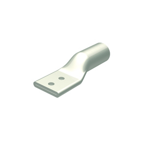 Burndy YA Series Standard Barrel Compression Lugs 1/2 in 2 Hole Red 1500 Al, 1500 Cu