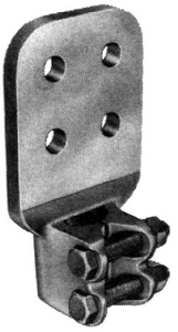 Hubbell Power HDSF Series Stud-to-Flat Bar Connectors Copper