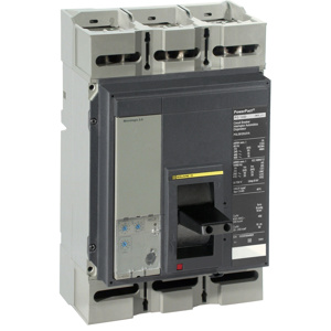 Square D Automatic PJL Series Cable-in/Cable-out Molded Case Industrial Circuit Breakers 1200-1200 A 600 VAC 25 kAIC 3 Pole 3 Phase