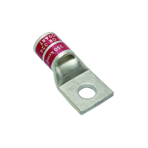Burndy YA Series Standard Barrel Compression Lugs 7/8 in 1 Hole Red 350 Cu