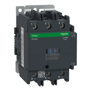 Square D LC1D TeSys™ Deca IEC Contactors 80 A 3 Pole 120 VAC
