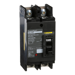 Square D QGP Series Q Frame Molded Case Circuit Breakers 200-200 A 240 VAC 65 kAIC 2 Pole 1 Phase